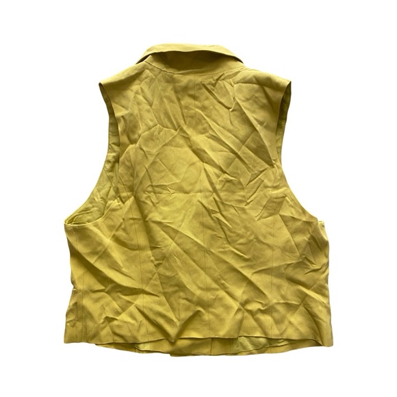 NEWFree People Gabbie Vest Suit Set $308 Size 14 Bitter Oil Pants and Vest - Picture 4 of 6